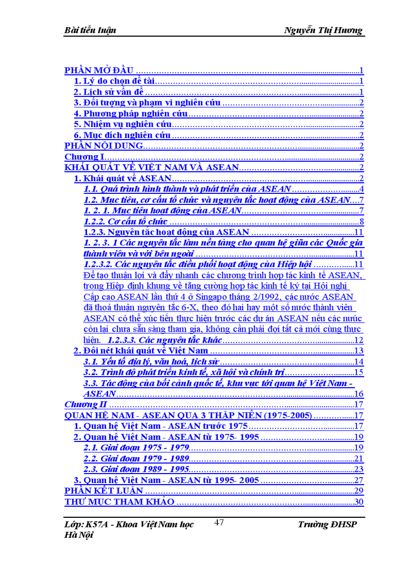 image for page Quan hệ Việt Nam-ASEAN (1975-2005).