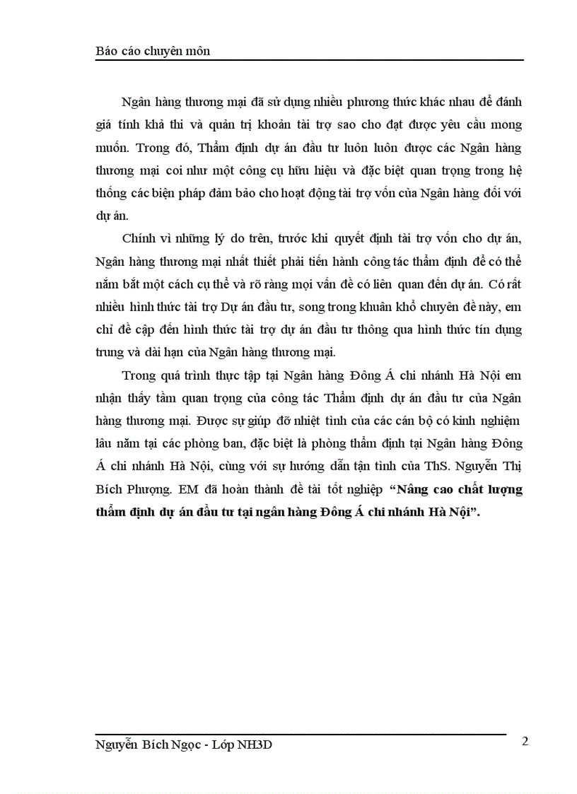 image for page Hình thức tài trợ dự án đầu tư thông qua hình thức tín dụng trung và dài hạn của Ngân hàng thương mại