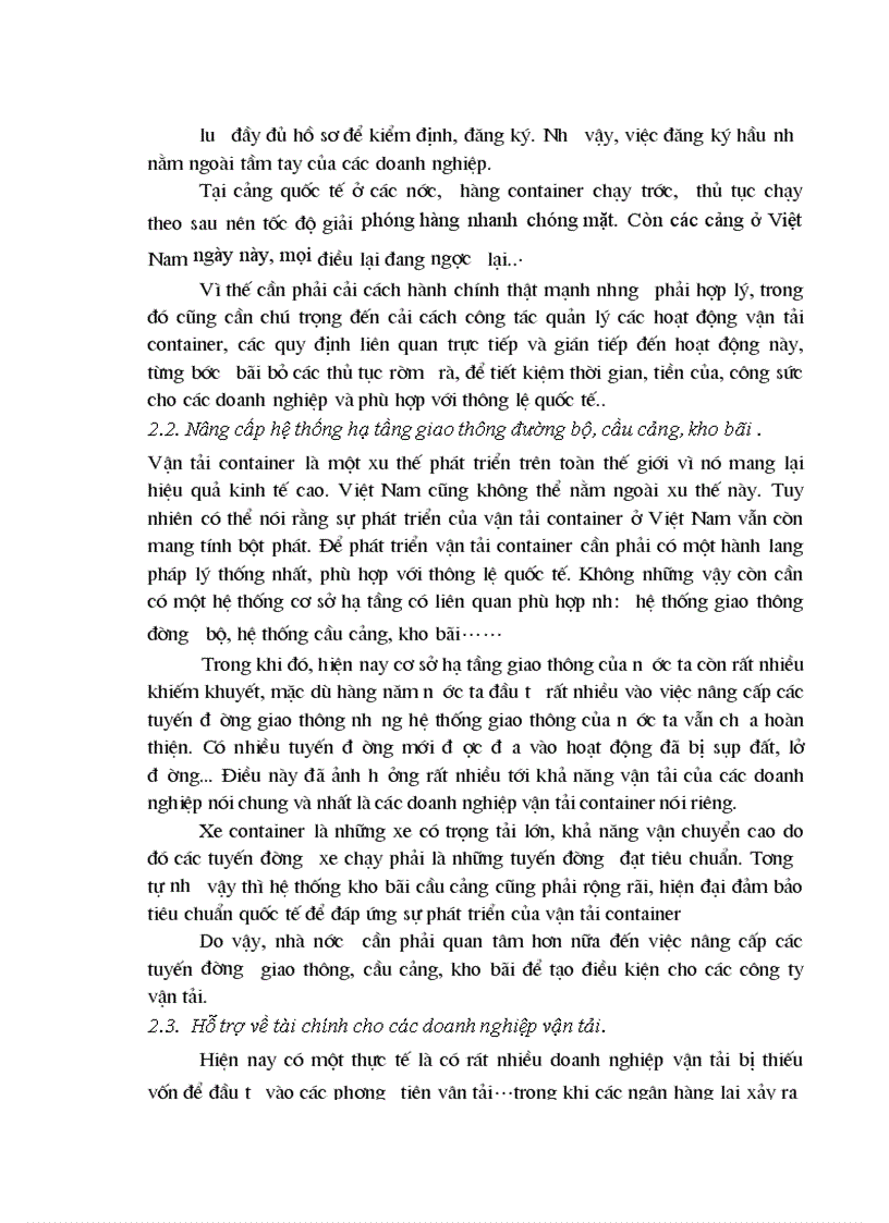 image for page Giải pháp nâng cao năng lực khai thác container của chi nhánh Miền Bắc