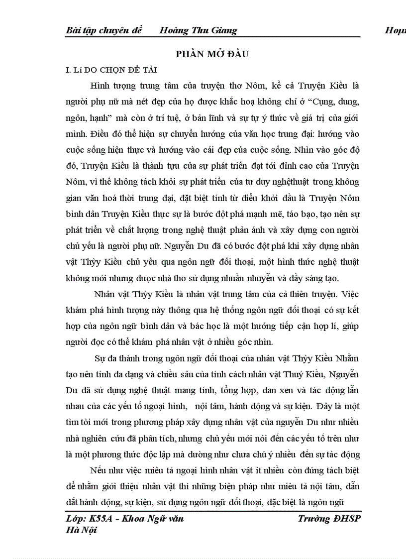 image for page Khảo sát ngôn ngữ đối thoại của nhân vật Thúy Kiều