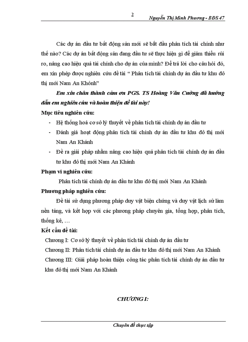 image for page Phân tích tài chính dự án đầu tư