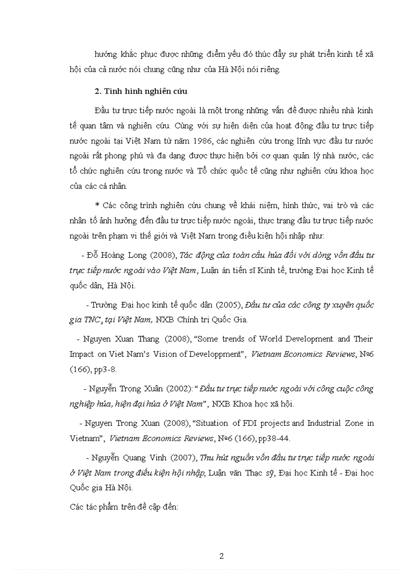 image for page Thực trạng đầu tư trực tiếp nước ngoài tại Hà Nội