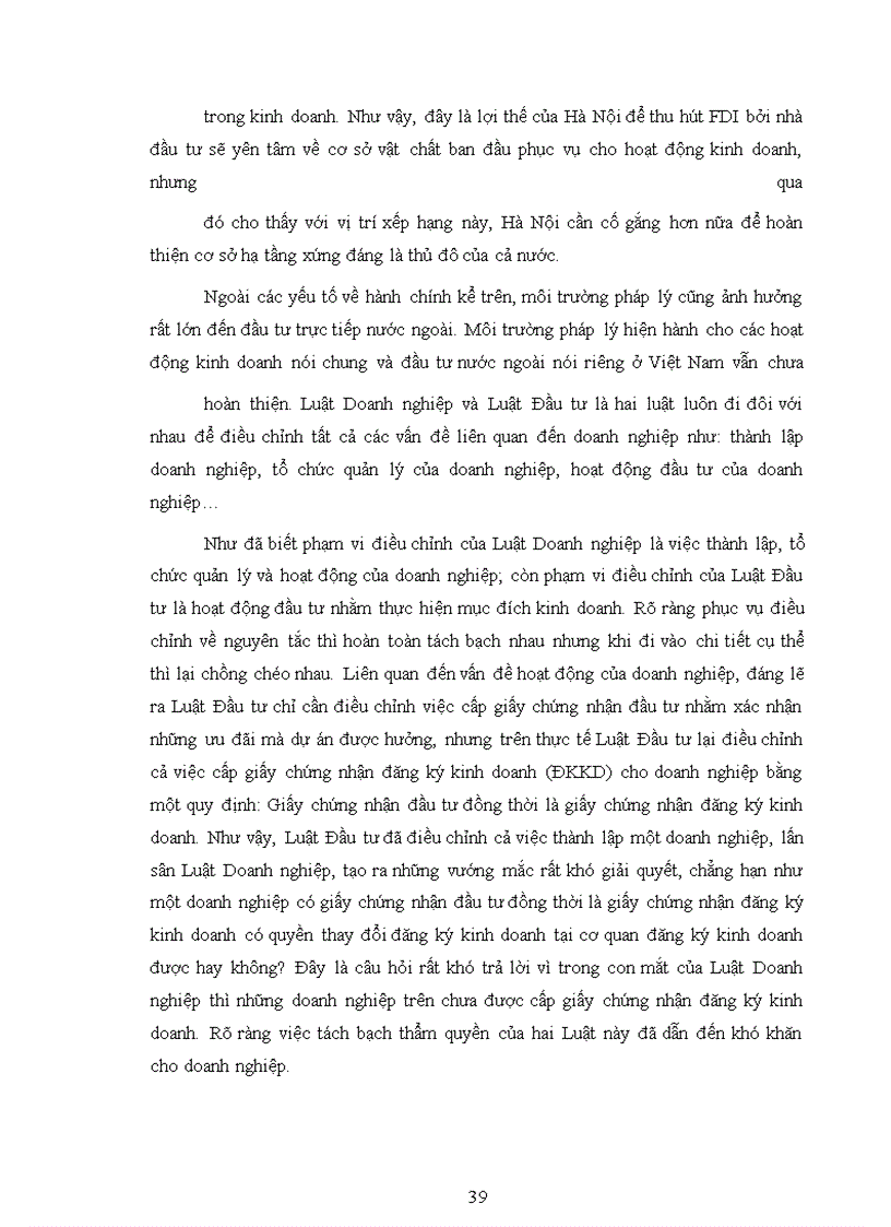 image for page Thực trạng đầu tư trực tiếp nước ngoài tại Hà Nội