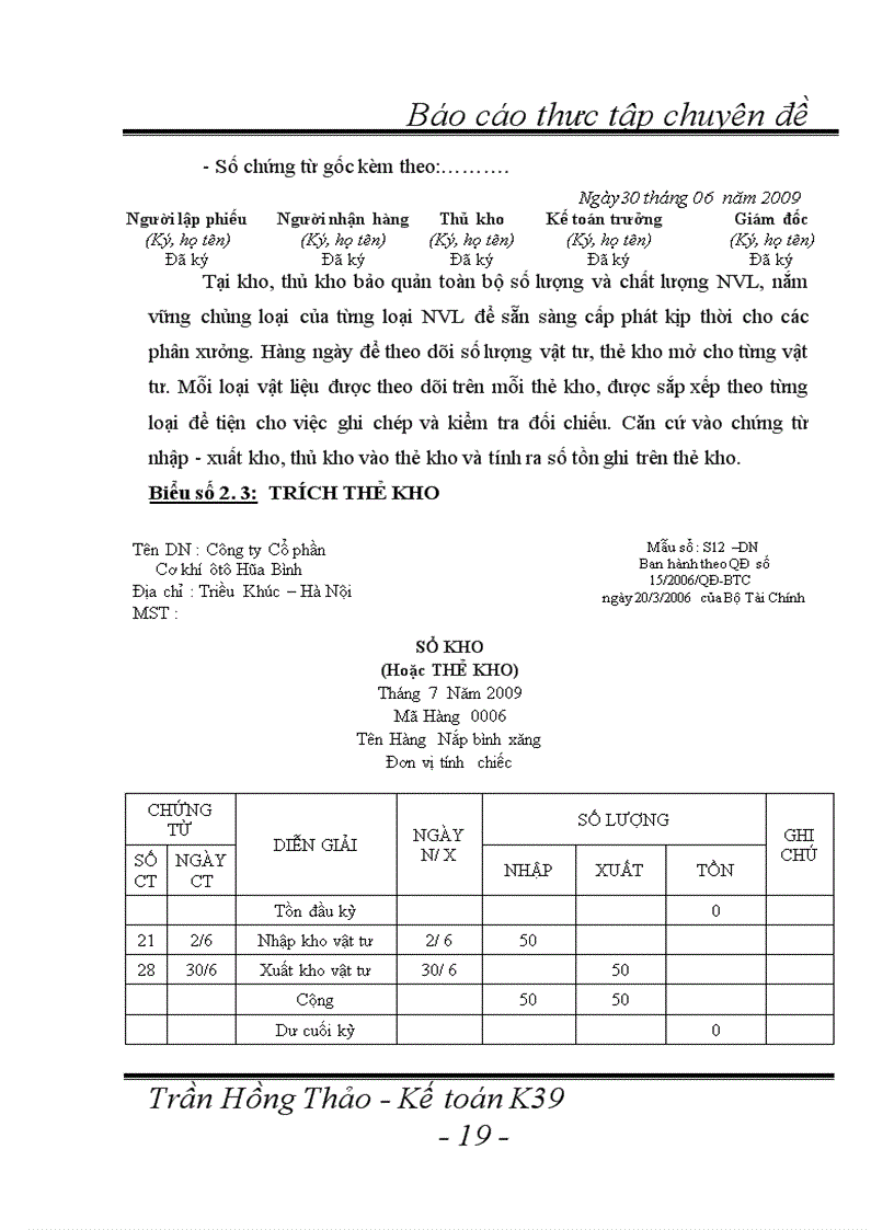 image for page Hoàn thiện kế toán chi phí sản xuất và tính giá thành sản phẩm tại Công ty Cổ phần Cơ khí ôtô Hoà Bình