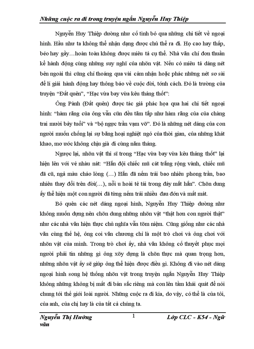 image for page Những cuộc ra đi trong truyện ngắn Nguyễn Huy Thiệp