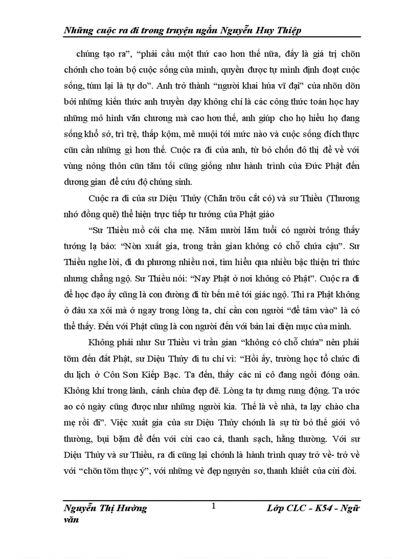 image for page Những cuộc ra đi trong truyện ngắn Nguyễn Huy Thiệp