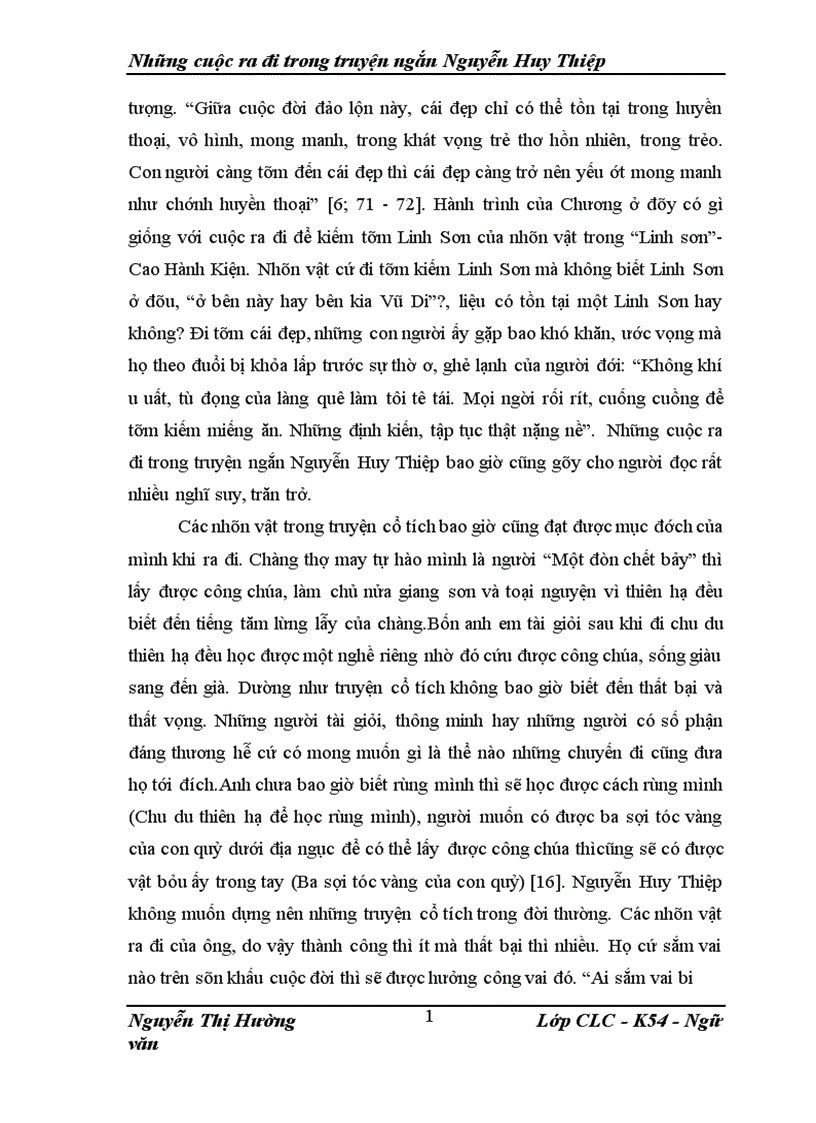 image for page Những cuộc ra đi trong truyện ngắn Nguyễn Huy Thiệp