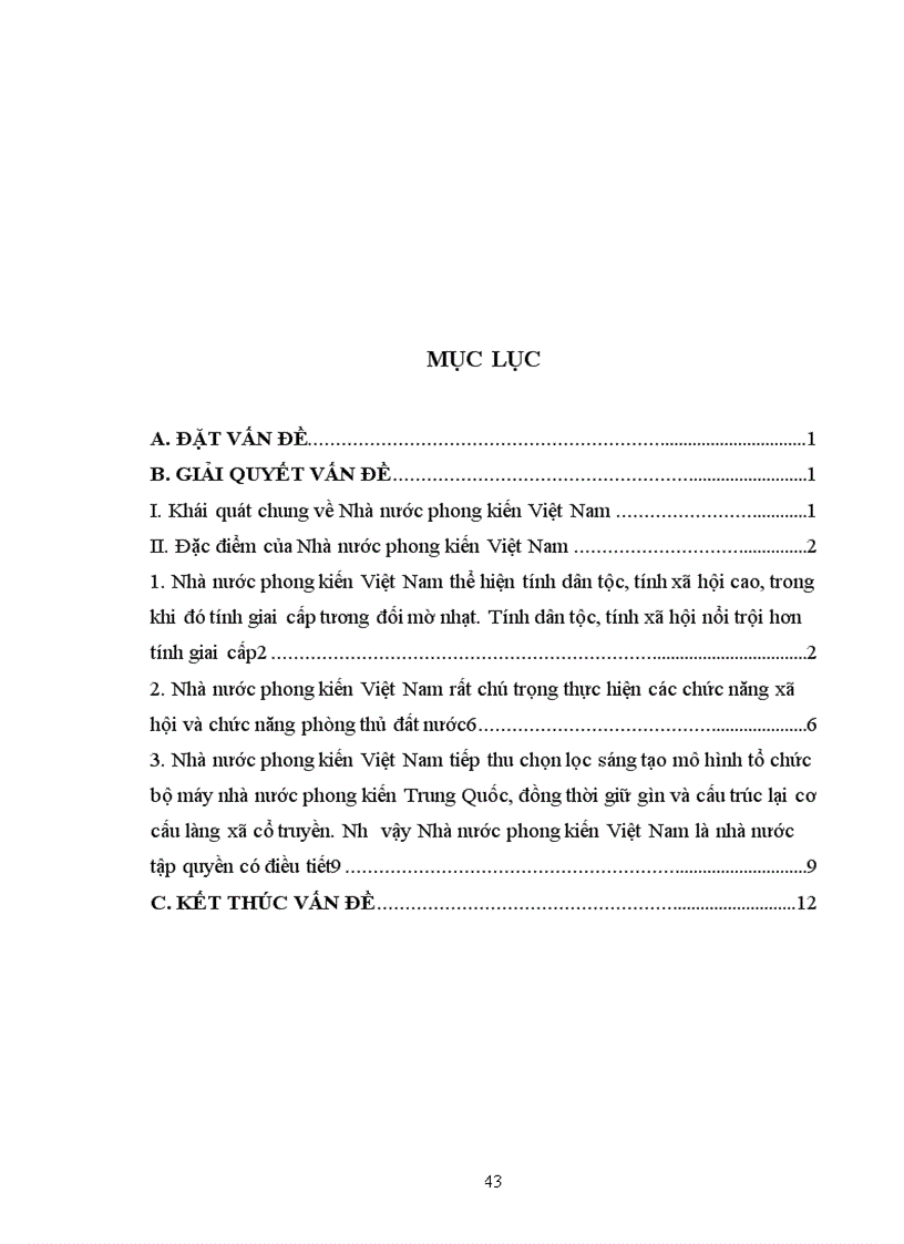 image for page Đặc điểm của Nhà nước phong kiến Việt Nam