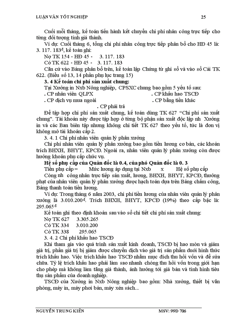 image for page Thực trạng công tác hạch toán chi phí và tính giáthành sản phẩm ở nhà xuất bản nông nghiệp