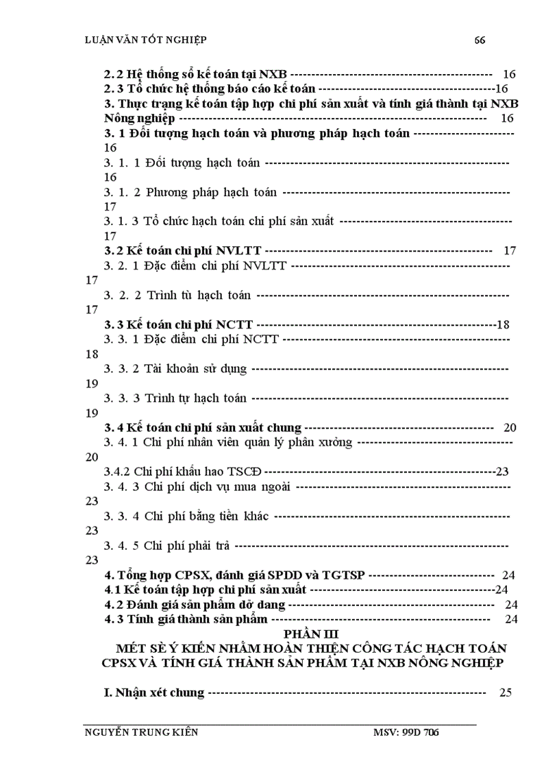 image for page Thực trạng công tác hạch toán chi phí và tính giáthành sản phẩm ở nhà xuất bản nông nghiệp