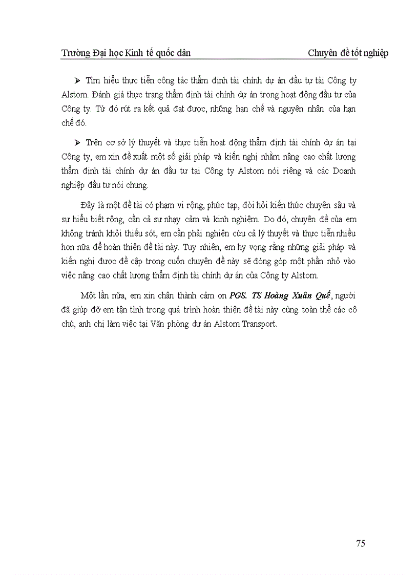 image for page Nâng cao chất lượng thẩm định tài chính dự án đầu tư tại Công ty Alstom