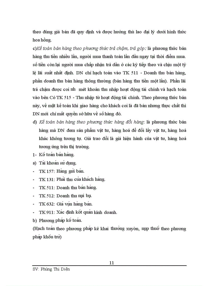 image for page Kế toán bán hàng và xác định kết quả kinh doanh tại Công ty coor phaanf và thương mại Phương Thế