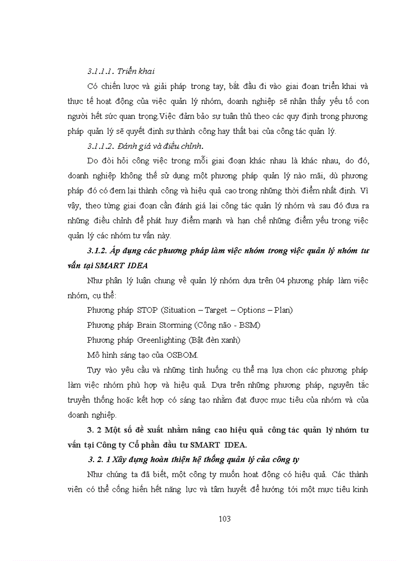 image for page Quản trị nhóm tư vấn tại Công ty Cổ phần đầu tư SMART IDEA