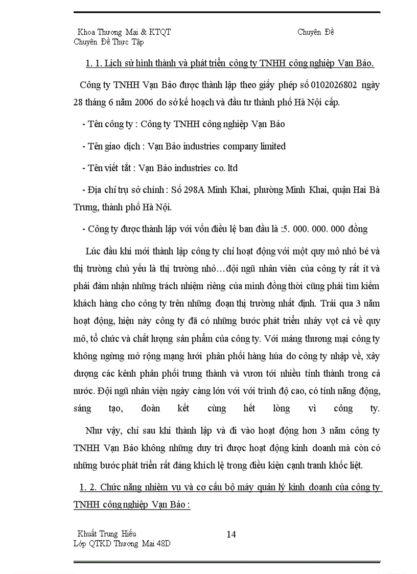 image for page Giải pháp tăng cường ứng dụng marketing mix vào hoạt động tiêu thụ sản phẩm tại công ty TNHH Công Nghiệp Vạn Bảo