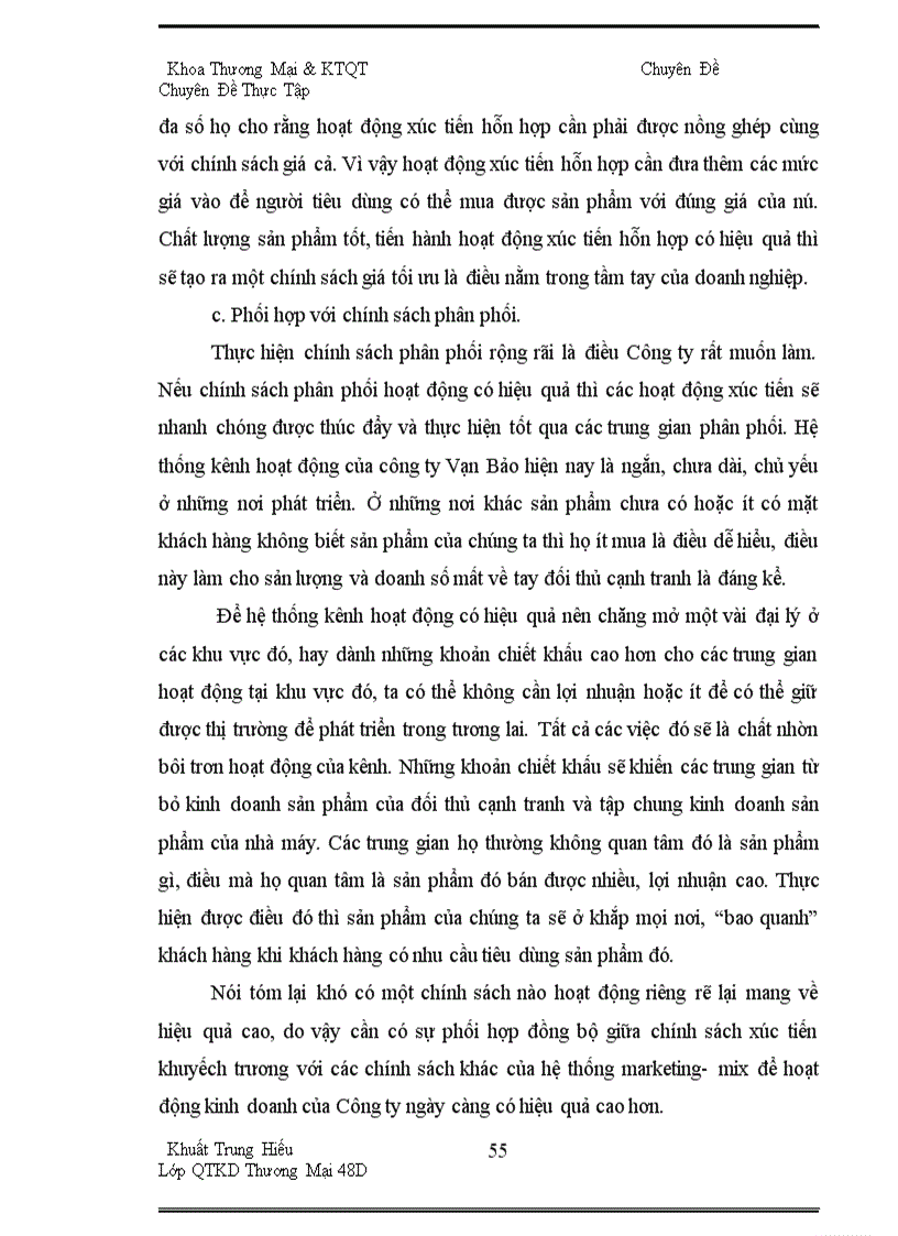 image for page Giải pháp tăng cường ứng dụng marketing mix vào hoạt động tiêu thụ sản phẩm tại công ty TNHH Công Nghiệp Vạn Bảo