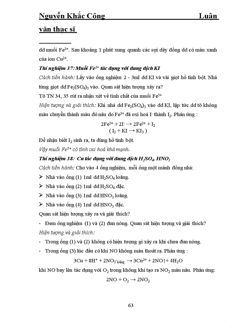 image for page Hệ thống thí nnghiệm hoá học phần vô cơ lớp 12 ban khtn và phương pháp tiến hành thí nghiệm