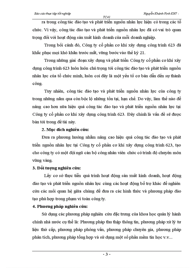 image for page Nâng cao hơn nữa hiệu quả công tác đào tạo và phát triển nguồn nhân lực tại Công ty cổ phần cơ khí xây dựng công trình 623