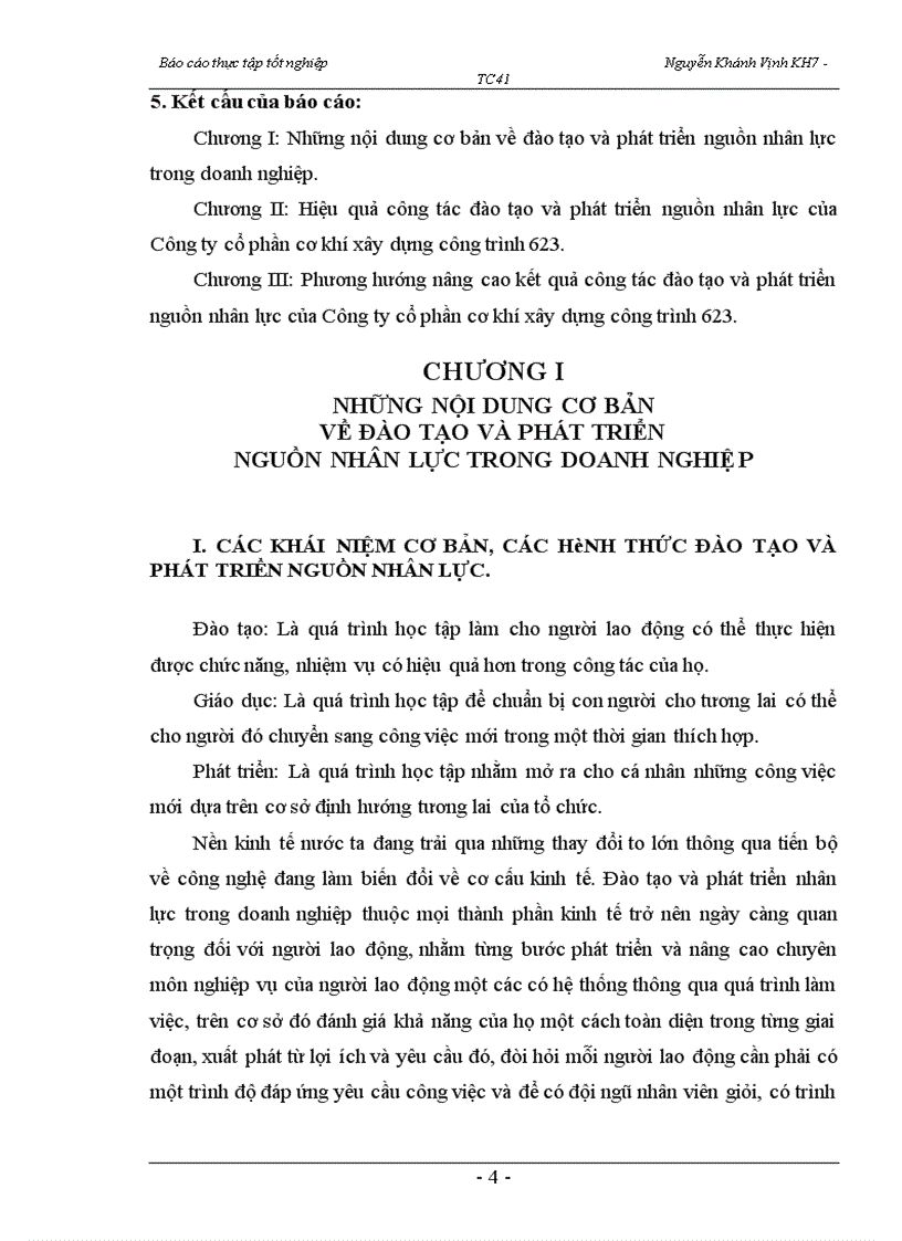 image for page Nâng cao hơn nữa hiệu quả công tác đào tạo và phát triển nguồn nhân lực tại Công ty cổ phần cơ khí xây dựng công trình 623