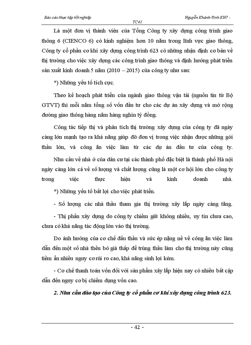 image for page Nâng cao hơn nữa hiệu quả công tác đào tạo và phát triển nguồn nhân lực tại Công ty cổ phần cơ khí xây dựng công trình 623