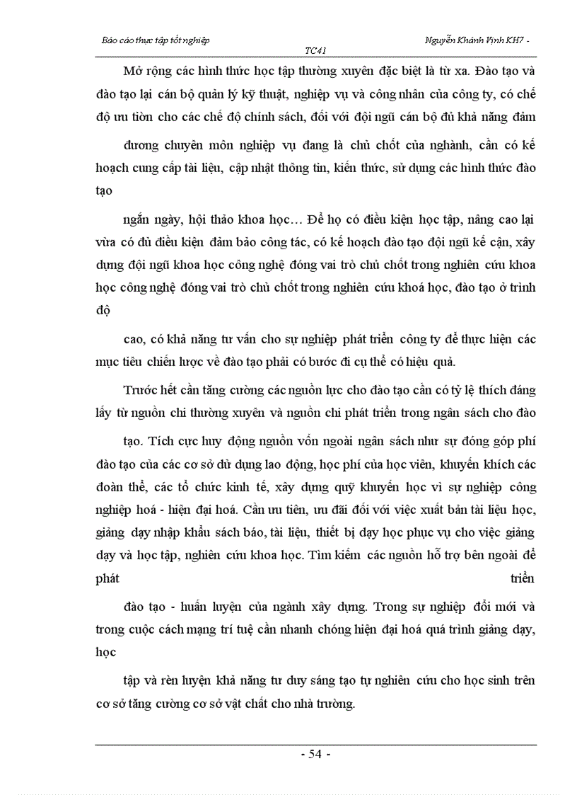 image for page Nâng cao hơn nữa hiệu quả công tác đào tạo và phát triển nguồn nhân lực tại Công ty cổ phần cơ khí xây dựng công trình 623