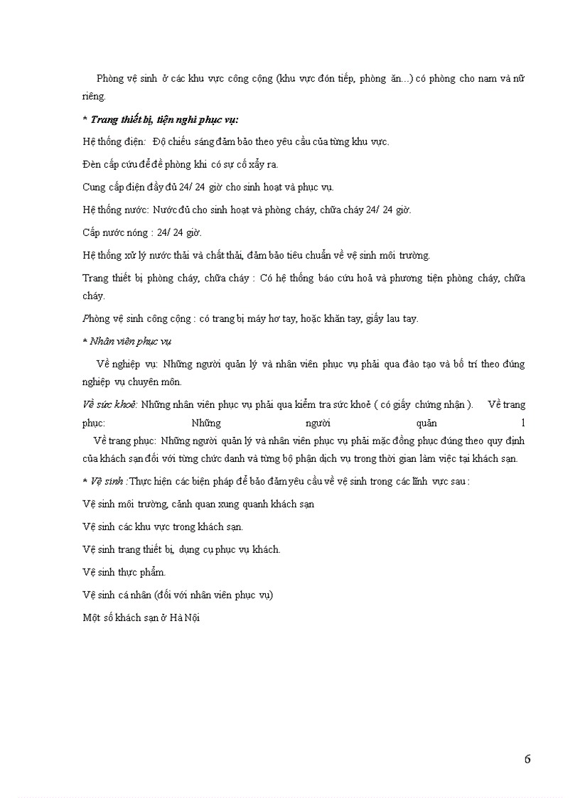 image for page Thực trạng khách sạn phục vụ Du Lịch ở Hà Nội