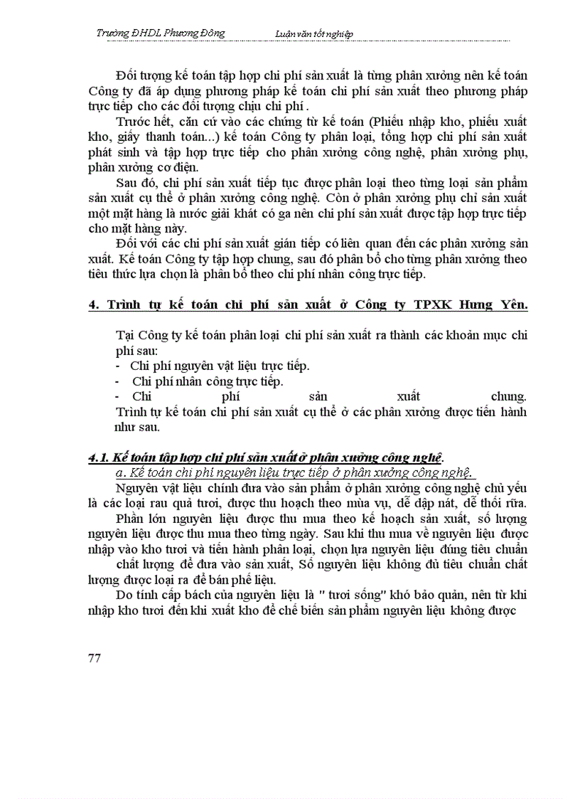 image for page Kế toán tập hợp chi phí sản xuất và tính giá thành sản phẩm ở Công ty thực phẩm xuất khẩu Hưng yên