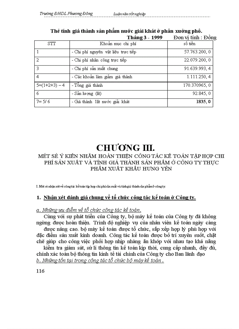 image for page Kế toán tập hợp chi phí sản xuất và tính giá thành sản phẩm ở Công ty thực phẩm xuất khẩu Hưng yên