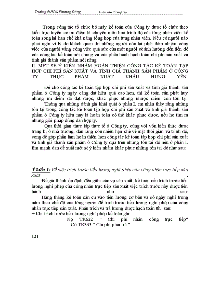 image for page Kế toán tập hợp chi phí sản xuất và tính giá thành sản phẩm ở Công ty thực phẩm xuất khẩu Hưng yên