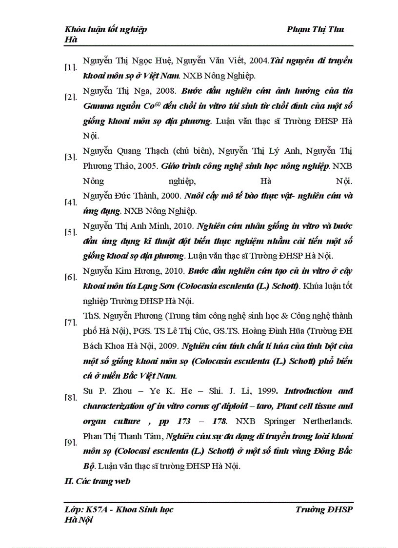 image for page Nghiên cứu quy trình tạo củ in vitro ở một số giống khoai môn sọ địa phương (Colocasia esculenta (L.) Schott)