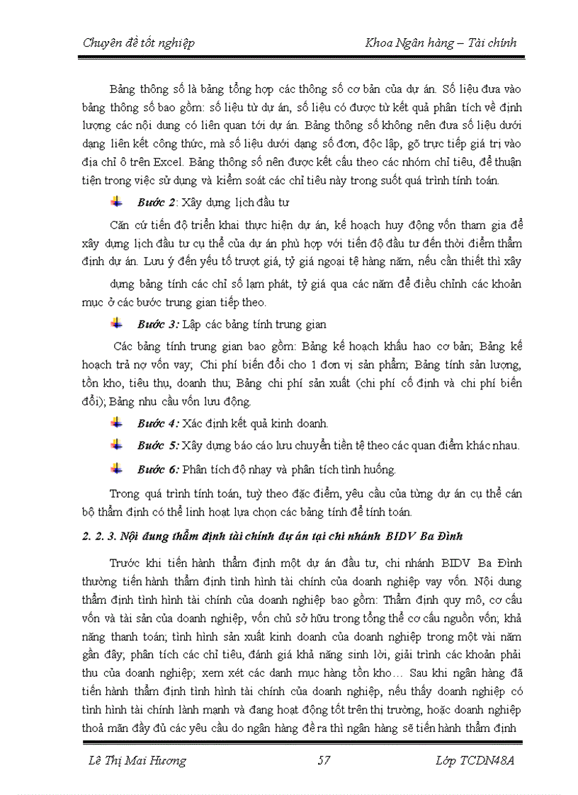image for page Nâng cao chất lượng thẩm định tài chính dự án trong hoạt động cho vay tại Ngân hàng Đầu tư và Phát triển Việt Nam chi nhánh Ba Đình
