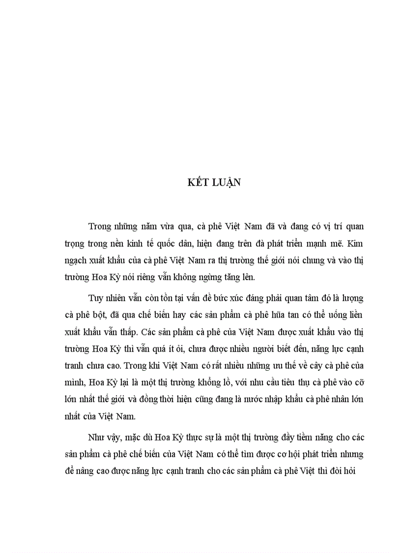 image for page Nâng cao năng lực canh tranh xuất khẩu của cà phê Việt Nam đến 2020