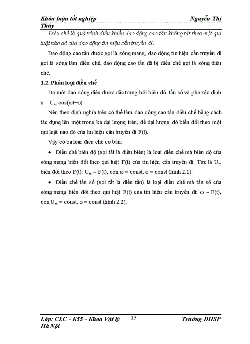 image for page Thí nghiệm tách sóng trong chương trình điện tử đại cương của khoa Vật Lý