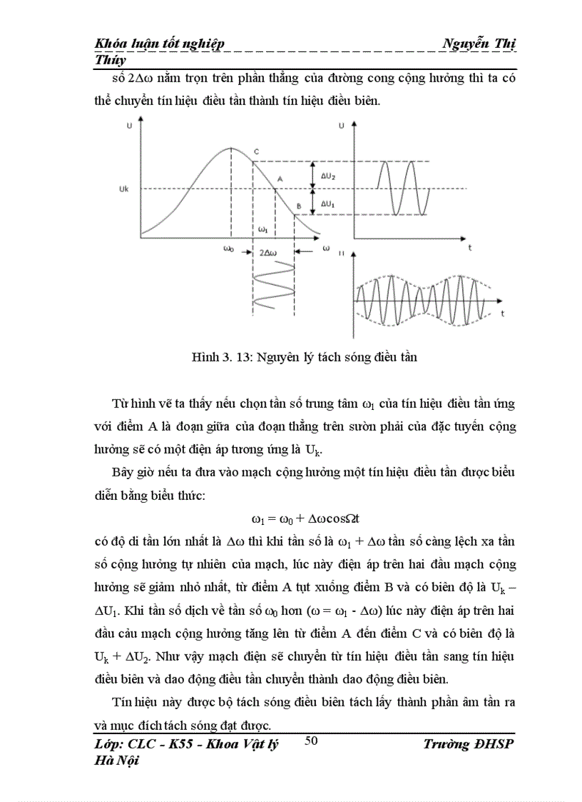 image for page Thí nghiệm tách sóng trong chương trình điện tử đại cương của khoa Vật Lý