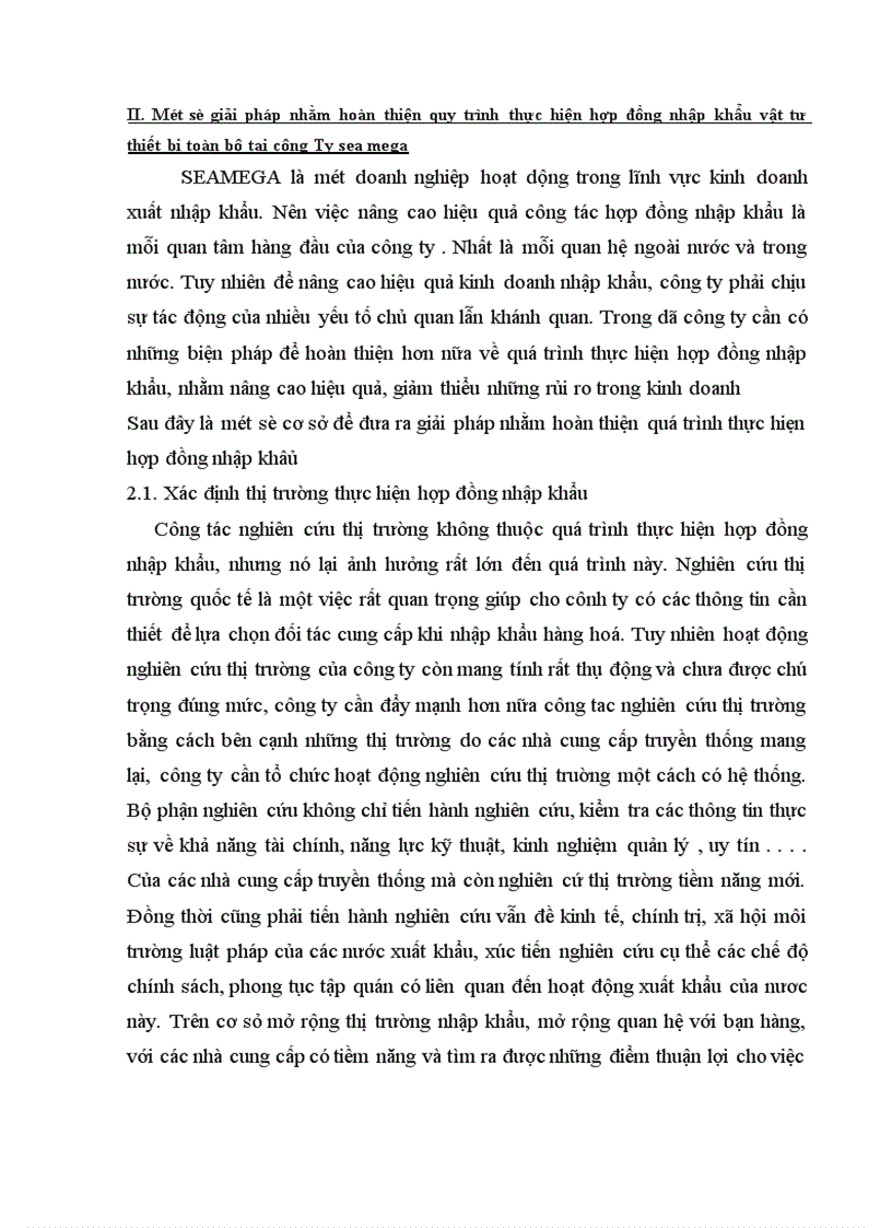 image for page Thực trạng, quy trình thực hiện hợp đồng nhập khẩu tại công ty sea mega: