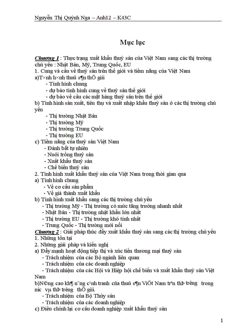 image for page Thực trạng xuất khẩu thuỷ sản của Việt Nam sang các thị trường chủ yếu : Nhật Bản, Mỹ, Trung Quốc, EU