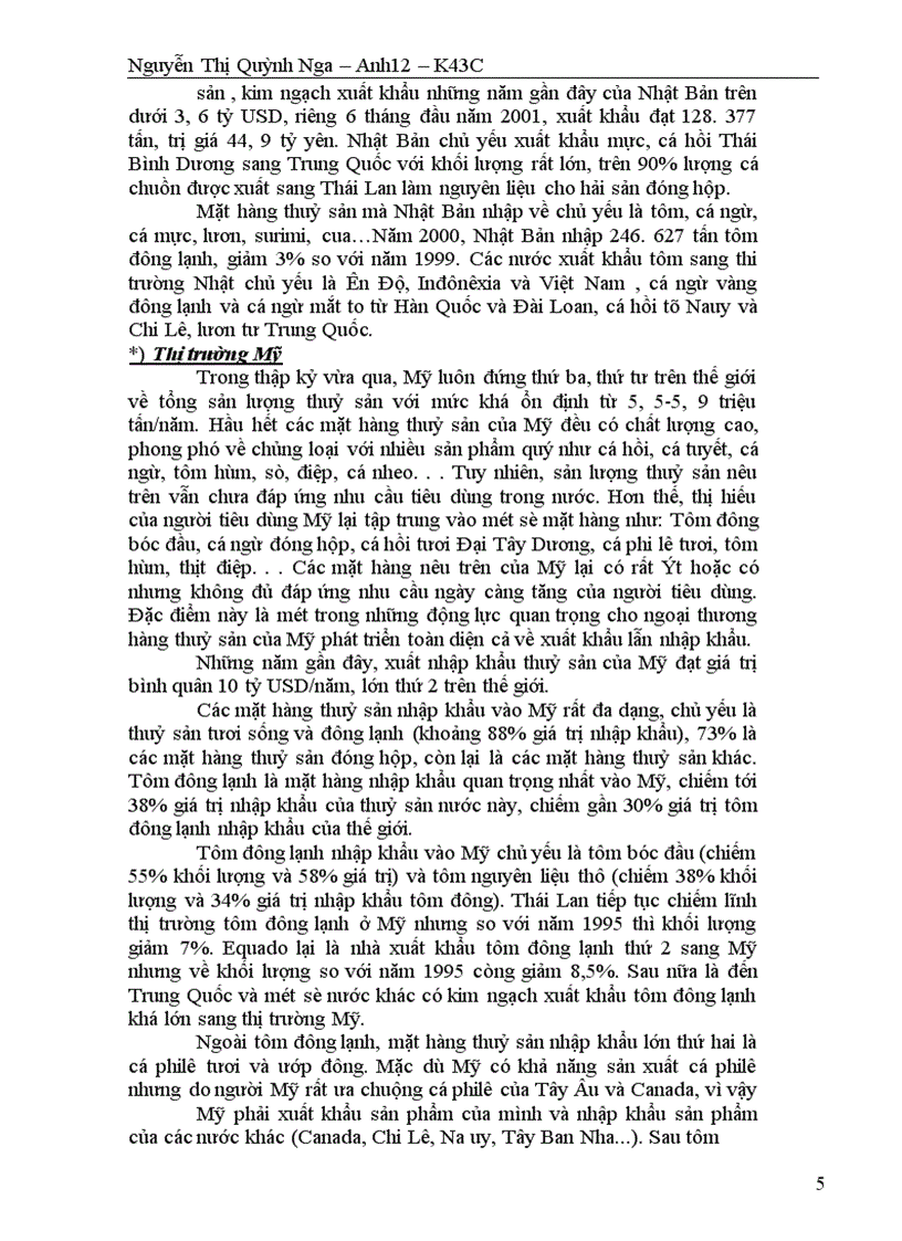 image for page Thực trạng xuất khẩu thuỷ sản của Việt Nam sang các thị trường chủ yếu : Nhật Bản, Mỹ, Trung Quốc, EU