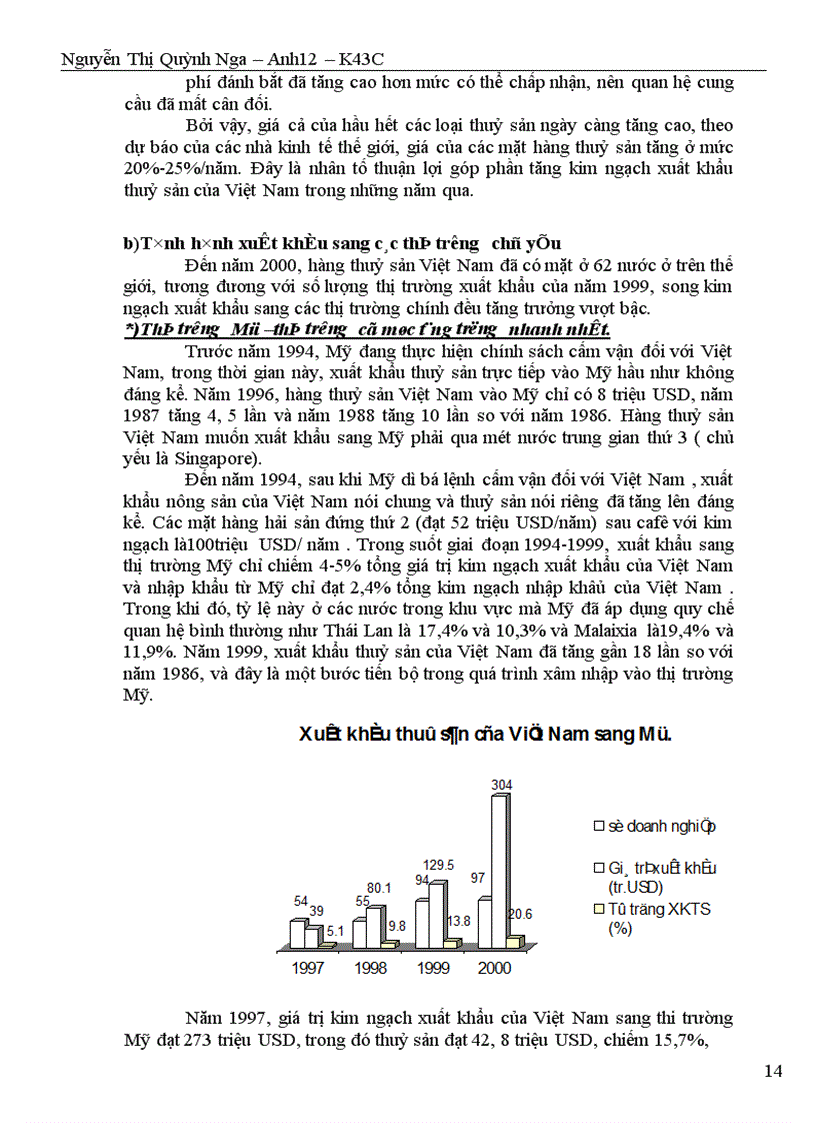 image for page Thực trạng xuất khẩu thuỷ sản của Việt Nam sang các thị trường chủ yếu : Nhật Bản, Mỹ, Trung Quốc, EU