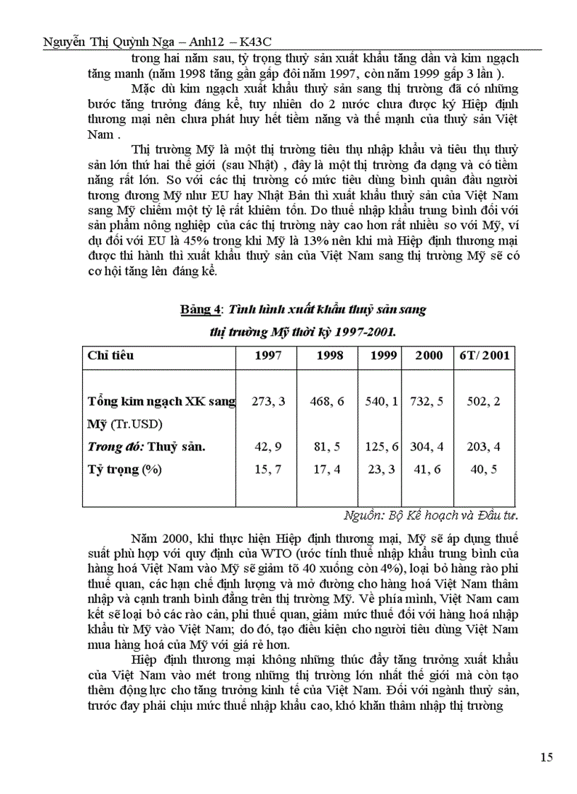 image for page Thực trạng xuất khẩu thuỷ sản của Việt Nam sang các thị trường chủ yếu : Nhật Bản, Mỹ, Trung Quốc, EU