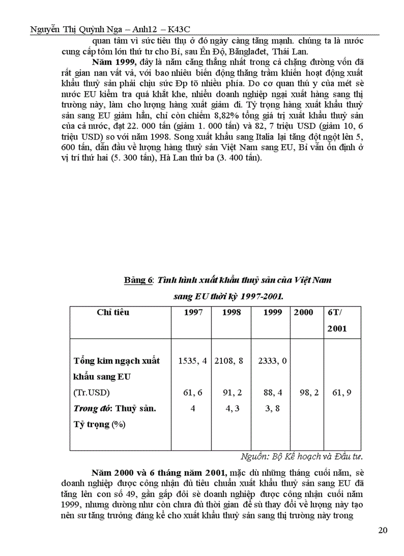 image for page Thực trạng xuất khẩu thuỷ sản của Việt Nam sang các thị trường chủ yếu : Nhật Bản, Mỹ, Trung Quốc, EU