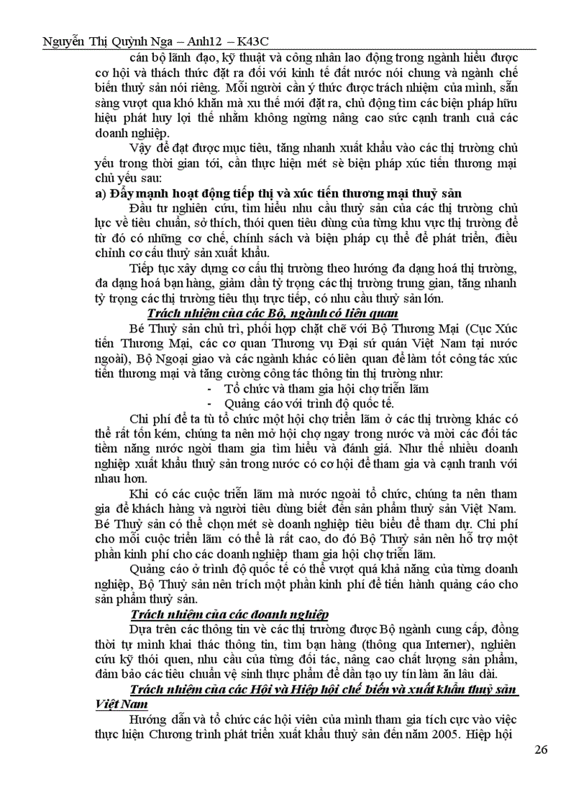 image for page Thực trạng xuất khẩu thuỷ sản của Việt Nam sang các thị trường chủ yếu : Nhật Bản, Mỹ, Trung Quốc, EU
