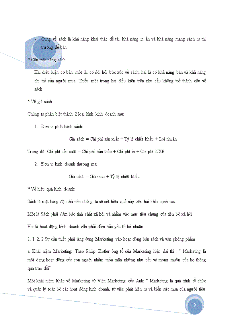 image for page Phương hướng và giải pháp nhằm đẩy mạnh ứng dụng marketing vào hoạt động bán sach và văn phòng phẩm ở nhà sách tiền phong