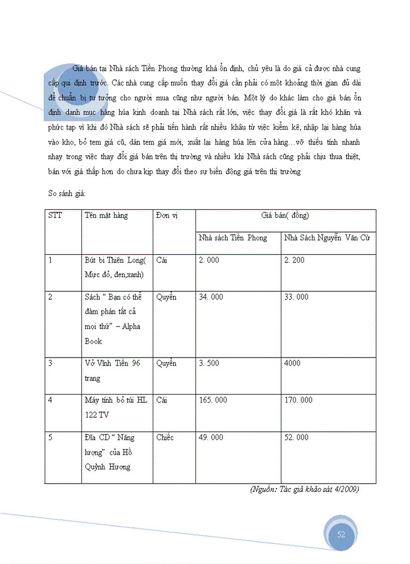 image for page Phương hướng và giải pháp nhằm đẩy mạnh ứng dụng marketing vào hoạt động bán sach và văn phòng phẩm ở nhà sách tiền phong