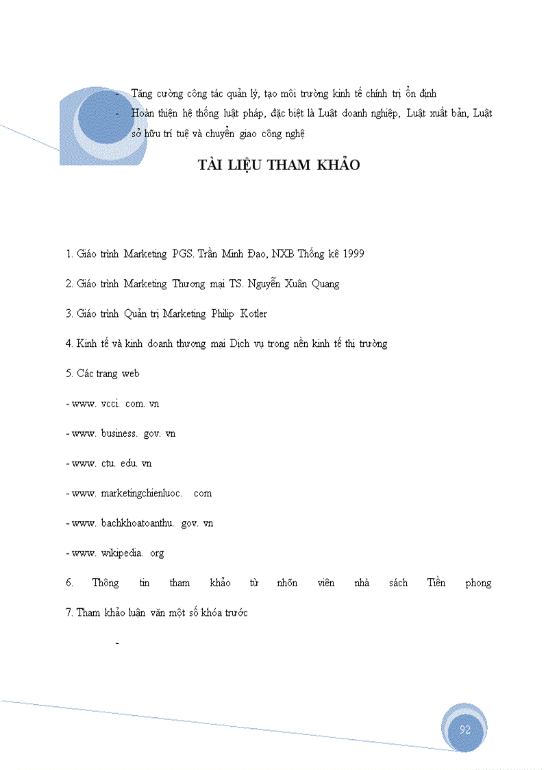 image for page Phương hướng và giải pháp nhằm đẩy mạnh ứng dụng marketing vào hoạt động bán sach và văn phòng phẩm ở nhà sách tiền phong