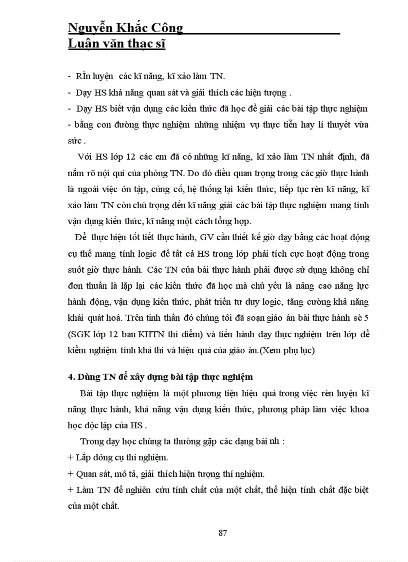 image for page Phương pháp sử dụng thí nghiệm phần hoá vô cơ lớp 12 ban khtn trong giảng dạy hoá học