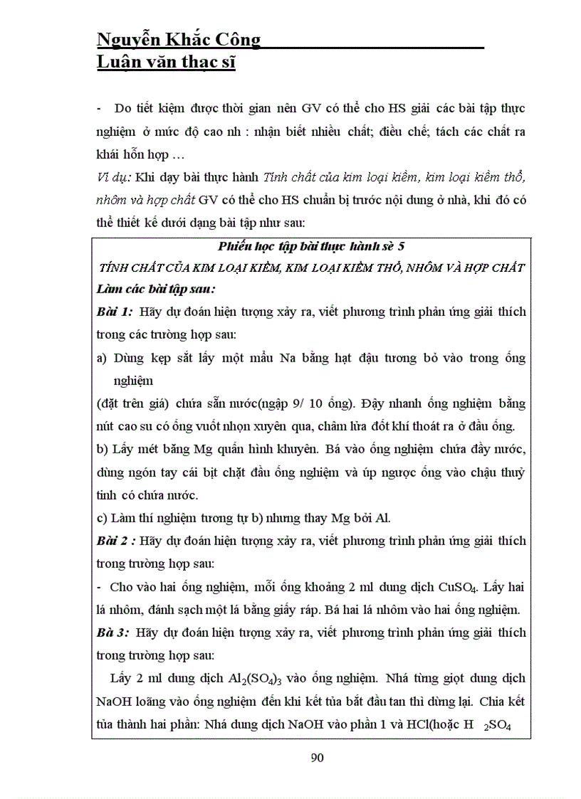 image for page Phương pháp sử dụng thí nghiệm phần hoá vô cơ lớp 12 ban khtn trong giảng dạy hoá học