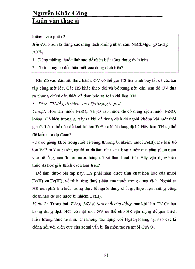 image for page Phương pháp sử dụng thí nghiệm phần hoá vô cơ lớp 12 ban khtn trong giảng dạy hoá học