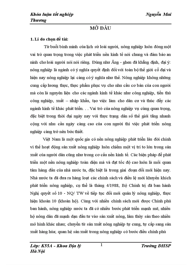 image for page Định hướng tổ chức lãnh thổ nông nghiệp tỉnh Yên Bái