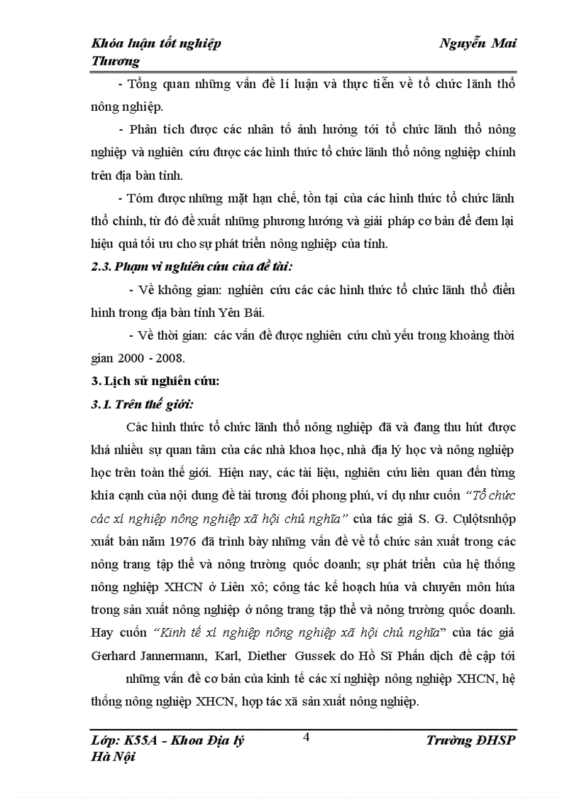 image for page Định hướng tổ chức lãnh thổ nông nghiệp tỉnh Yên Bái