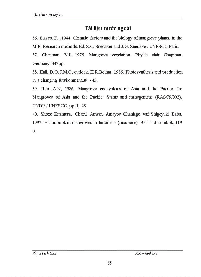 image for page Nghiên cứu thành phần loài, sự phân bố và tái sinh của một số cây ngập mặn chính ở vùng ven biển huyện Hải Hà, tỉnh Quảng Ninh