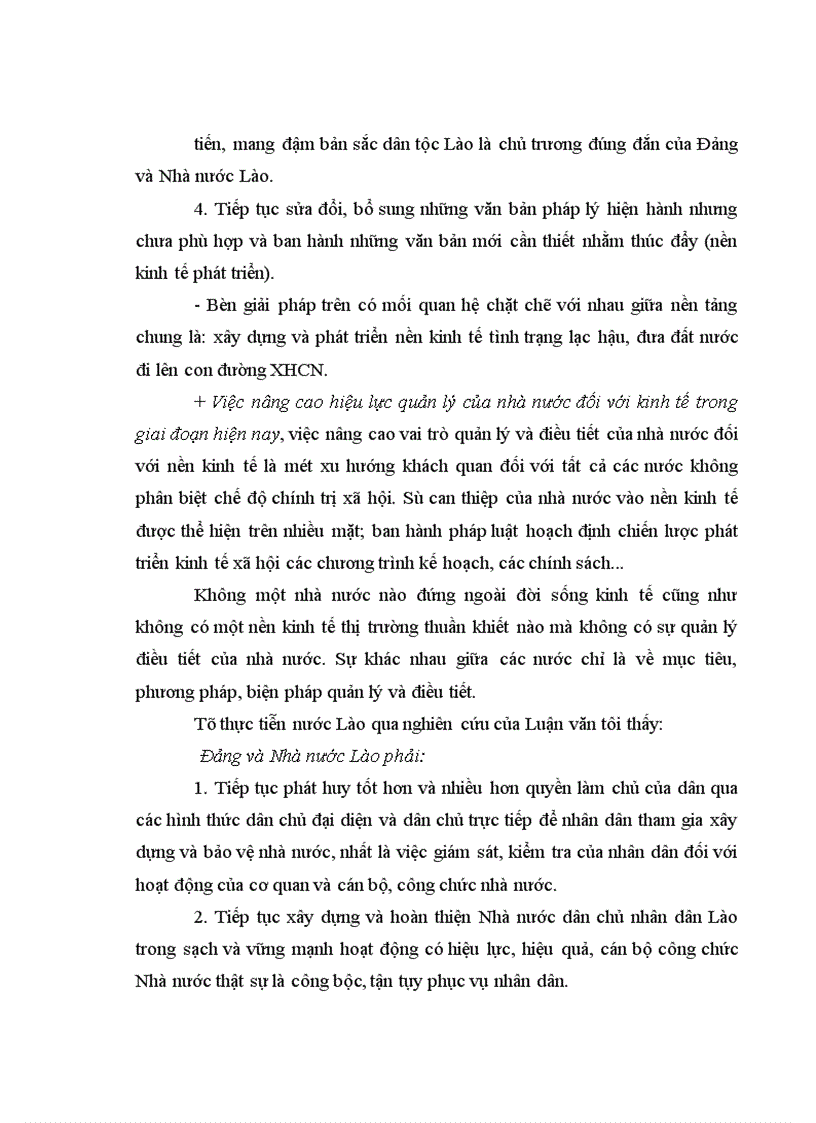 image for page Một số giải pháp nhằm tăng cường hiệu lực quản lý của Nhà nước đối với sự phát triển kinh tế ở nước Cộng hoà dân chủ nhân dân Lào
